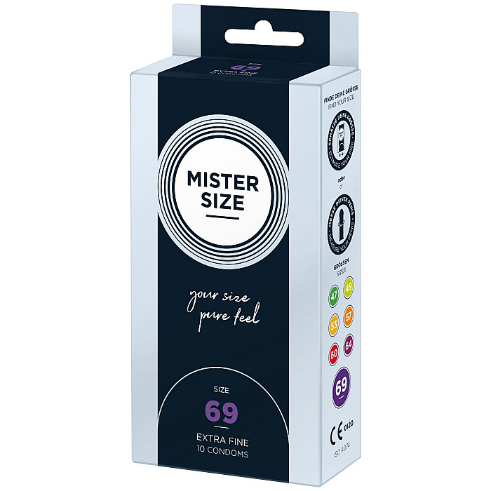 Презервативы Mister Size - pure feel - 69 (10 condoms), толщина 0,05 мм