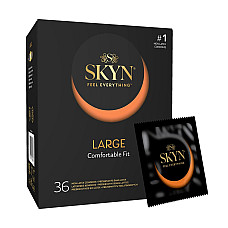 Безлатексные премиум-презервативы SKYN Large 36 шт, увеличенный размер