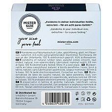 Презервативы Mister Size - pure feel - 69 (3 condoms), толщина 0,05 мм