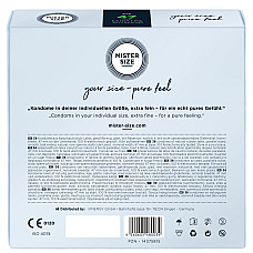 Презервативы Mister Size - pure feel - 47 (36 condoms), толщина 0,05 мм