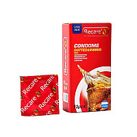 Презервативы Recare Cola Dotted&Ribbed Condoms 12 шт, с пупырышками и ребрами, аромат: Кола