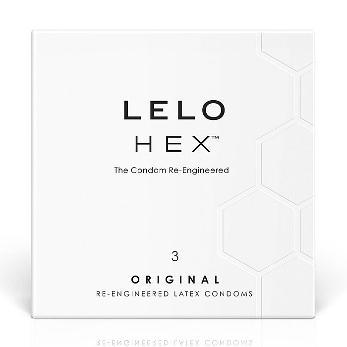 Презервативы LELO HEX Condoms Original 3 Pack, тонкие и суперпрочные