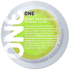 Презерватив ONE Color Sensations - Roll ONE on (Green) 1 шт