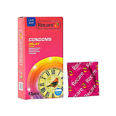 Презервативы Recare Delay Candy Condoms 12 шт, пролонгирующий эффект, конфетный аромат