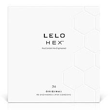 Презервативы LELO HEX Condoms Original 36 Pack, тонкие и суперпрочные