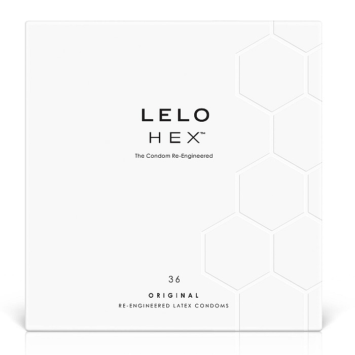Презервативы LELO HEX Condoms Original 36 Pack, тонкие и суперпрочные