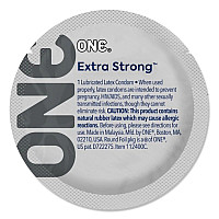 Презерватив ONE Extra Strong, 1 шт, расширенная форма, со смазкой, подходит для анального секса