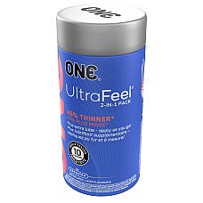Презервативы ONE Ultra Feel, ультратонкие, c дополнительной смазкой, 10 шт, подарочная упаковка-тубус