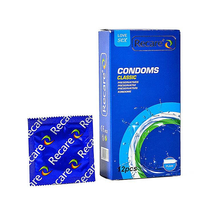 Презервативы Recare Classic Condoms 12 шт, классические