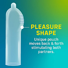 Набор презервативов ONE Pleasure Plus, 100 шт, с ребристым участком на конце, упаковка-тубус