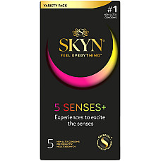 Безлатексные премиум-презервативы SKYN 5 Senses, 5 видов (5 шт)
