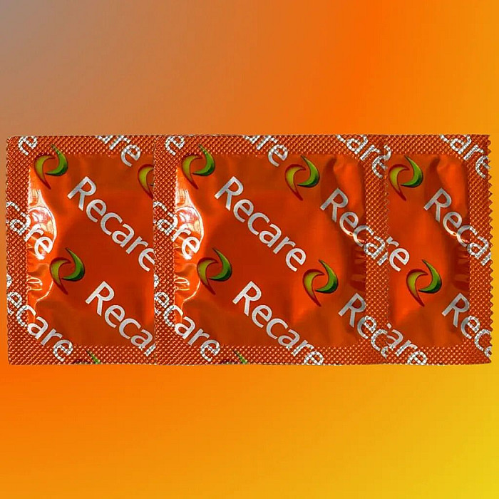 Презервативы Recare Color Fruit Flavour Condoms 3 шт, ароматы: мята, банан, клубника
