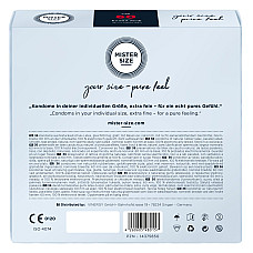 Презервативы Mister Size - pure feel - 60 (36 condoms), толщина 0,05 мм