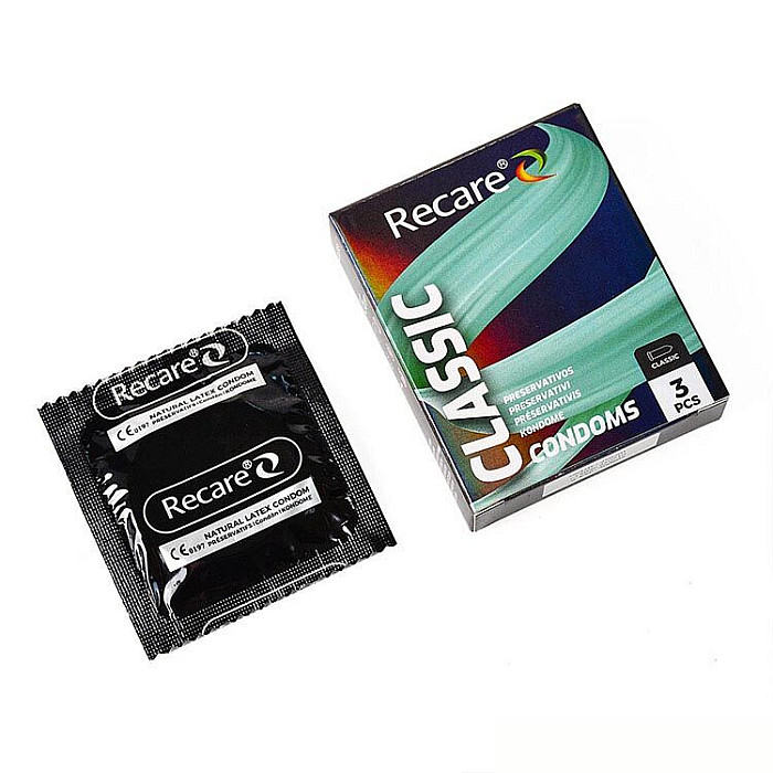 Презервативы Holographic Recare Classic Condoms 3 шт, классические