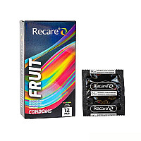 Презервативи Holographic Recare Fruit Flavour Condoms 12 шт, аромати: м'ята, банан, полуниця