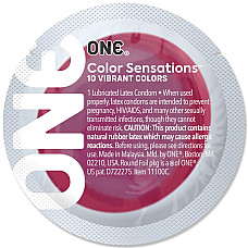 Презерватив ONE Color Sensations - ONE likes it hot (Red) 1 шт