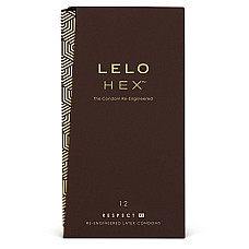 Презервативы LELO HEX Condoms Respect XL 12 Pack, тонкие и суперпрочные, увеличенный размер