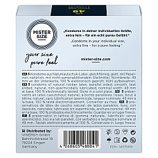 Презервативы Mister Size - pure feel - 49 (3 condoms), толщина 0,05 мм