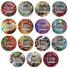 Презерватив ONE Tattoo Touch Red, 1 шт, красный, с рельефом в виде татуировки