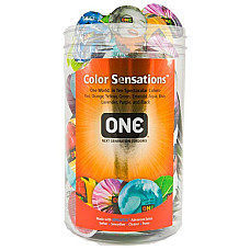 Набор презервативов ONE Color Sensations 100 шт, мегапак тюб