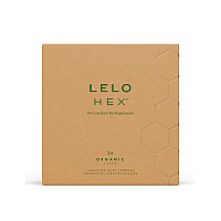 Презервативи LELO HEX Condoms Organic 36 Pack, тонкі та суперміцні