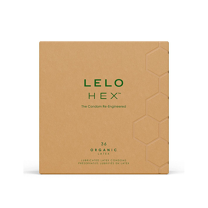 Презервативи LELO HEX Condoms Organic 36 Pack, тонкі та суперміцні