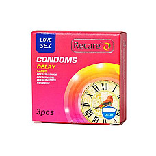 Презервативи Recare Delay Candy Condoms 3 шт, пролонгувальний ефект, цукерковий аромат