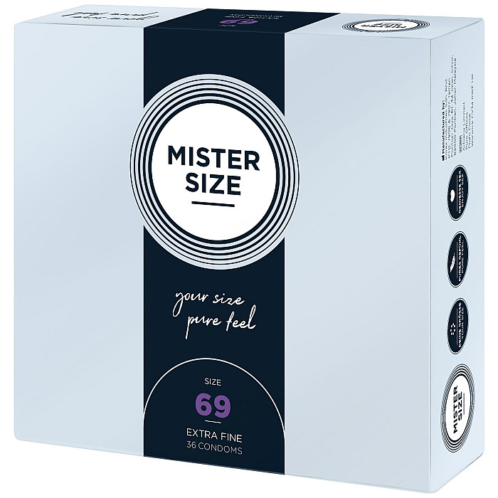 Презервативы Mister Size - pure feel - 69 (36 condoms), толщина 0,05 мм