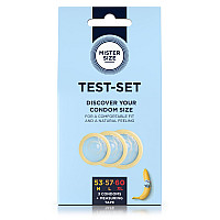 Набор презервативов Mister Size test-set 53–57–60, 3 размера + линейка, толщина 0,05 мм