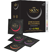 Безлатексні преміум-презервативи SKYN Unknown Pleasures 42+5 шт FREE, 6 різних видів