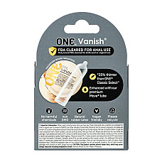 Презервативы ONE Vanish Hyperthin, 3 шт, ультратонкие, со смазкой, картонная упаковка