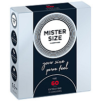 Презервативи Mister Size - pure feel - 60 (3 condoms), товщина 0,05 мм