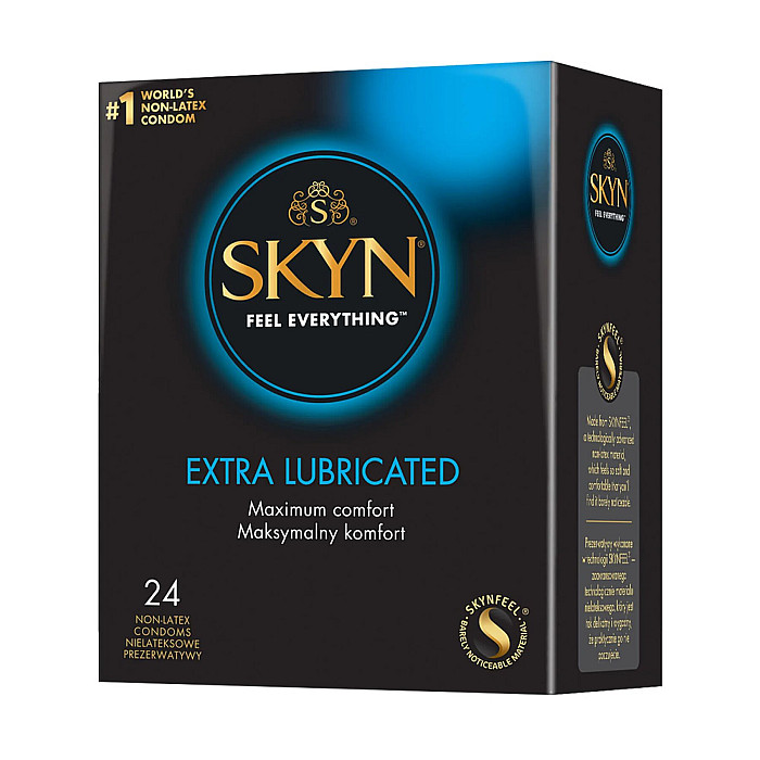 Безлатексные премиум-презервативы SKYN Extra Lubricated 24 шт, на 40 % больше смазки