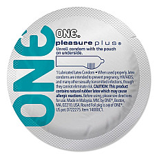 Презерватив ONE Pleasure Plus, 1 шт, с ребристым участком на конце, со смазкой