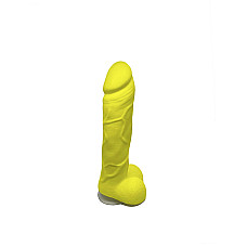 Крафтове мило-член із присоскою Чистий Кайф Yellow size L, натуральне