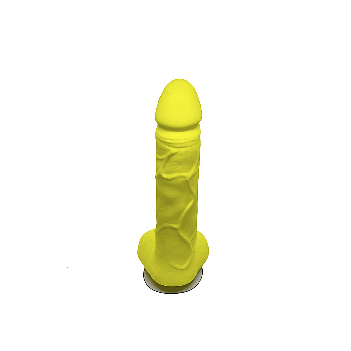 Крафтове мило-член із присоскою Чистий Кайф Yellow size L, натуральне
