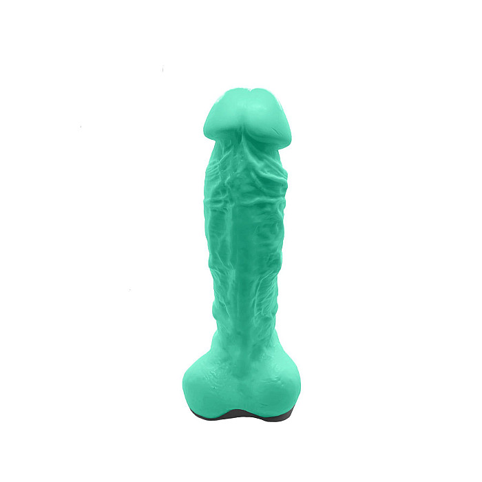 Крафтове мило-член із присоскою Чистий Кайф Turquoise size XL, натуральне