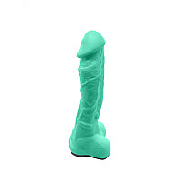 Крафтове мило-член із присоскою Чистий Кайф Turquoise size XL, натуральне