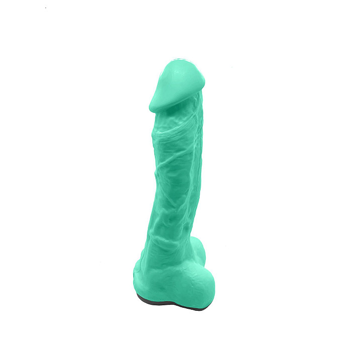 Крафтове мило-член із присоскою Чистий Кайф Turquoise size XL, натуральне