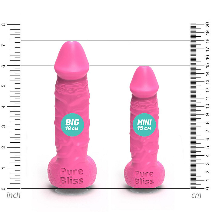 Крафтове мило-член із присоскою Pure Bliss MINI Pink, натуральне