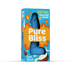Ароматное свеча пикантной формы Pure Bliss Blue Coco Splash (Кокосовое молоко) 18 см