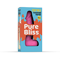 Свеча в виде члена Pure Bliss MINI Pink 15 см