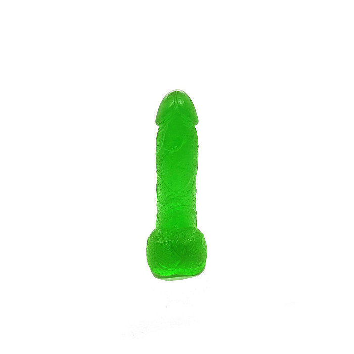 Крафтове мило-член із присоскою Чистий Кайф Green size S натуральне