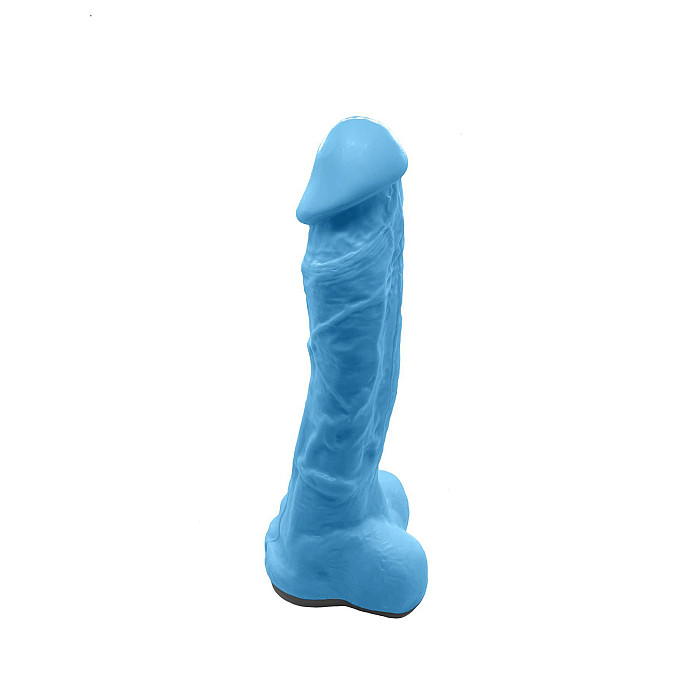Крафтове мило-член із присоскою Чистий Кайф Blue size XL, натуральне