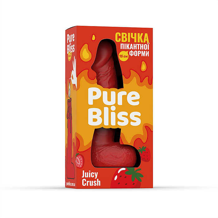 Ароматное свеча пикантной формы Pure Bliss Red Juicy Crush (Ягодный взрыв) 15 см