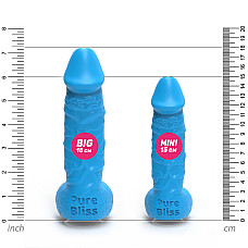 Крафтове мило-член із присоскою Pure Bliss MINI Blue, натуральне