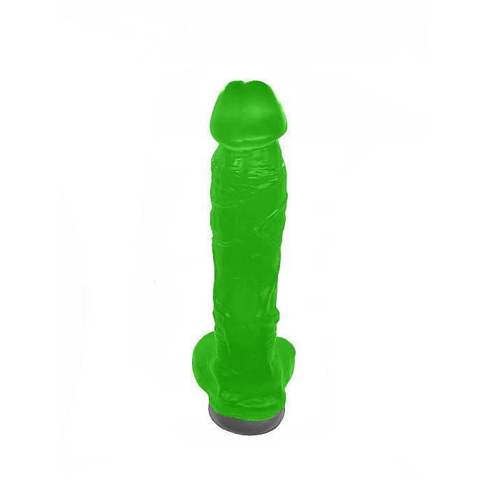 Крафтовое мыло-член с присоской Чистий Кайф Green size XL, натуральное