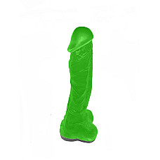 Крафтове мило-член із присоскою Чистий Кайф Green size XL, натуральне