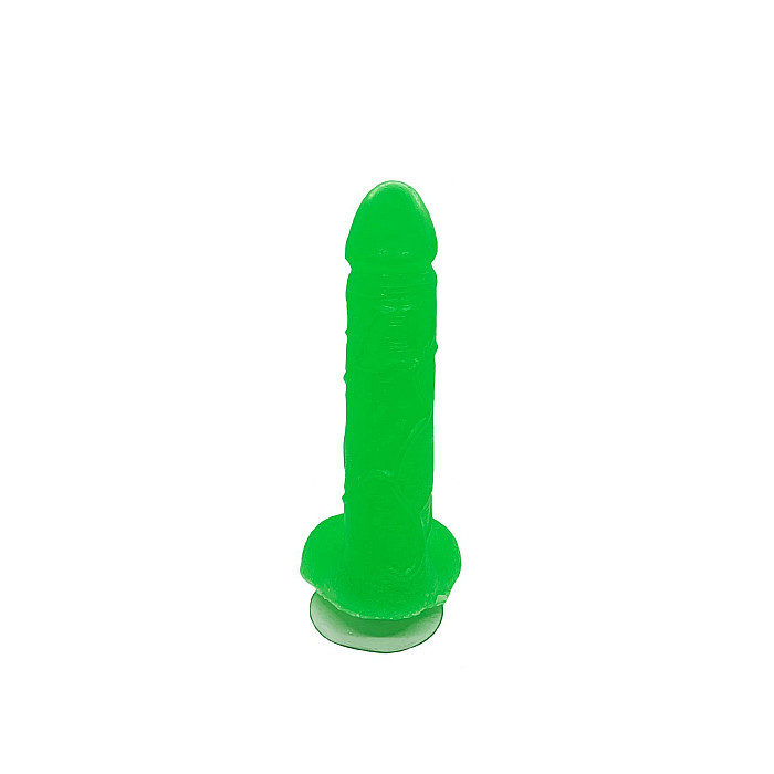Крафтове мило-член із присоскою Чистий Кайф Green size L, натуральне