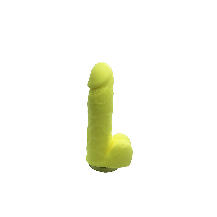 Крафтове мило-член із присоскою Чистий Кайф Yellow size S натуральне